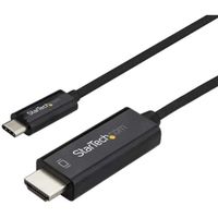 StarTech.com Cable adaptateur USB-C vers HDMI 4K 60 Hz de 2 m - Cable USB Type-C vers HDMI en noir (CDP2HD2MBNL)
