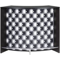 Grand comptoir de bar Noir - DAEMAR n°2 - L 135 x l 55 x H 105 cm