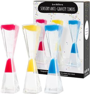 MINUTEUR - SABLIER 3 Sabliers Sensoriels Liquides pour Enfants & Adul