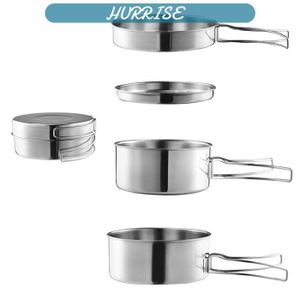 Tokmali Kit de Casseroles Camping,14PCS Ustensiles de Cuisine de Camping en Aluminium, Portable