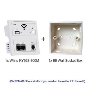 MODEM - ROUTEUR AP et boîte - Routeur sans fil I-WiFi intégré au mur, stérilisation RJ45, 3PG POE, point d'accès WiFi, charge