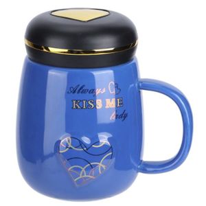 Porzellan Kaffee-Becher Kaffeebecher Trinkbecher Coffee Mug "Mon Cheri" 10x8 cm 