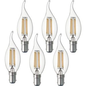 AMPOULE - LED Lot De 6 Ampoules Led B15 À Filament Vintage, Flam