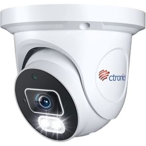 2K 4MP Ctronics Caméra Surveillance WiFi Solaire Extérieur sur Batteri