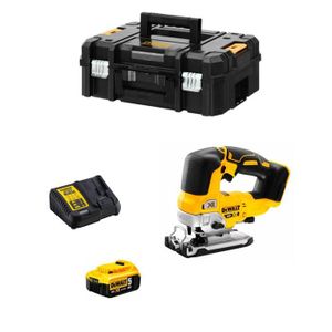 SCIE ELECTROPORTATIVE Scie Sauteuse DeWALT DCS334P1T (1 x 5,0 Ah + DCB115 + TSTAK II)