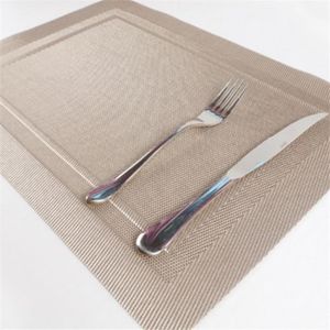 Lot de 4 sets de table en feutre gris fonc/é rond