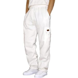 Pantalon Sport Homme Mode Décontractée Pantalon Serré Élastique Jean Cargo  Blanc Sport Homme Jogging Pas Cher Cargo Ample Bas Jogging Homme :  : Mode