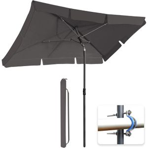 TecTake Parasols Rectangulaire Balcon inclinable réglable Aluminium Jardin terrasse Neuf 