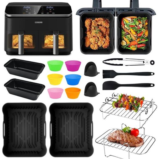 21CM MOULE SILICONE 2 Pcs Accessoires Air Fryer Pour Philips COSORI Cecotec ... EUR 16,60 - FR