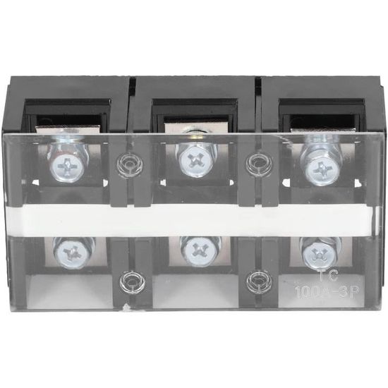 Bornier à Vis 12 Pôles 600V 25A Double Rangée - Marque Uxcell, Neuf Sous Emballage