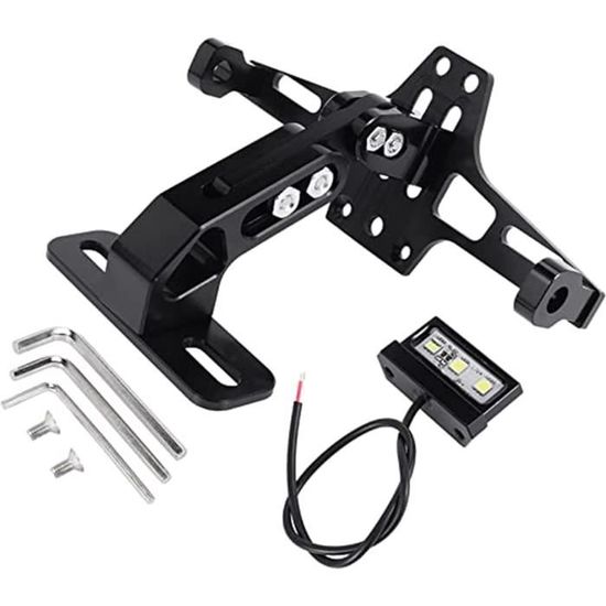 Support Plaque Immatriculation CXEPI LED Pour Yamaha TMAX - Aluminium CNC Réglable - Multiple Couleurs Disponibles