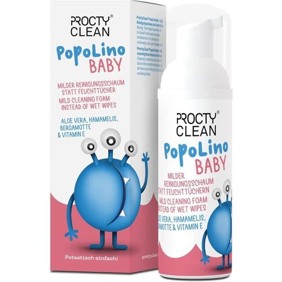 ProctyClean PopoLino Baby Mousse Nettoyante Fesses - Alternative Naturelle Aux Lingettes