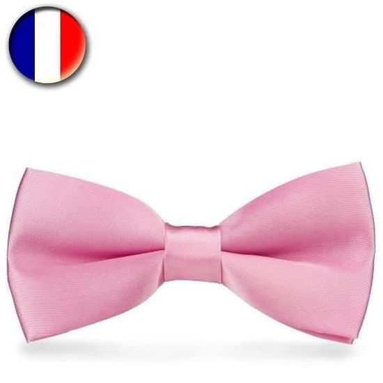 Noeud Papillon Enfant Satin Rose Uni Premium Cdiscount Pret A Porter