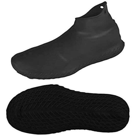Couvre-Chaussures Imperméables PVC Avec Fermeture Éclair - Antidérapants, Taille XL (43-45)