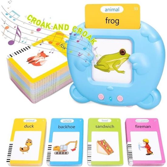 Cartes Flash Parlantes - 384 Mots - Anglais Britannique - Enfants 1-6 Ans - Apprentissage Interactif