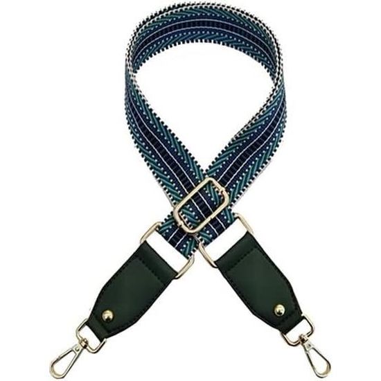 Bandoulière Réglable Large 3,8 Cm – En Polyester, Avec Mousquetons, Longueur 75-145 Cm – Pour Sacs Et Accessoires