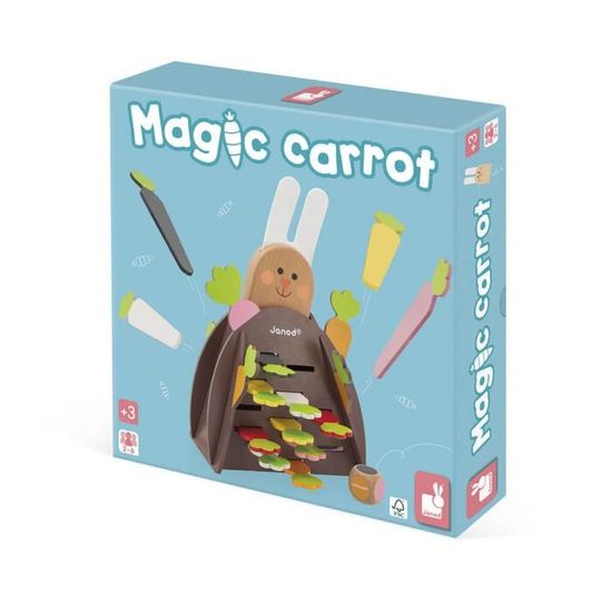 Jeu de Société pour Enfant - JANOD - Magic Carrot - Jeux de Stratégie - Apprentissage des couleurs