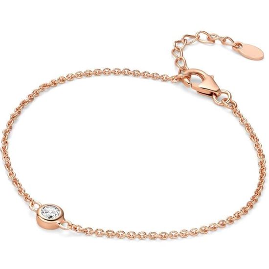 Bracelet En Argent Sterling 925 Avec Nœud - Pour Femme, Fille, Enfant - Longueur 15 Cm - Cadeau élégant