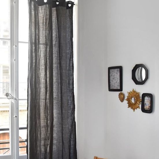 Madura - Store Bateau Carlina En Lin Lavé Légèrement Froissé Blanc