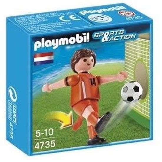 Playmobil 4712 – Figurine Joueur De Football Équipe Italie, Avec Jambe Mobile Pour Tirer, Jouet Adapté Aux Petites Mains