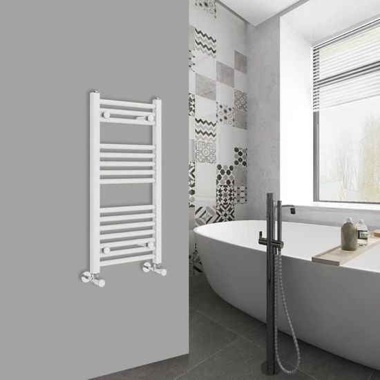 Radiateur Sèche-Serviettes WarmeHaus 1400x400 Mm - Design Moderne Noir Pour Salle De Bain