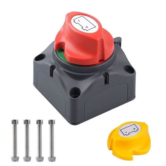 2 Pièces Coupe Circuit Batterie 12V 24V 275A - Interrupteur ON/OFF Robuste Pour Voiture, Moto, Bateau, Camion, Camping-Car