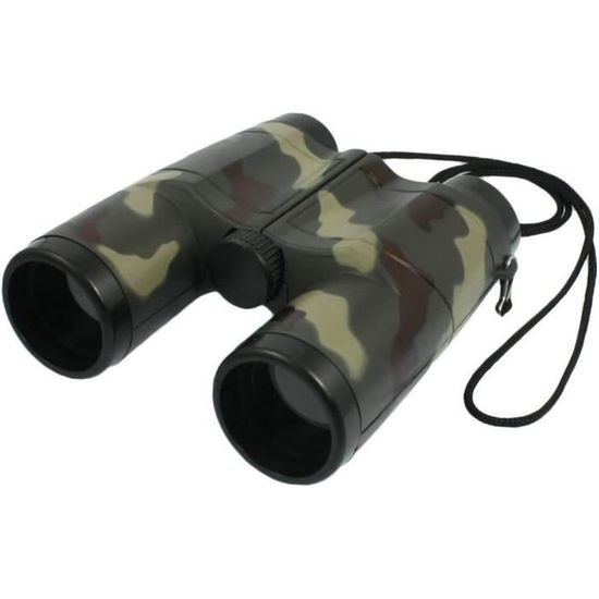 Lot De 4 Jumelles Pour Enfants – Camouflage, Objectif 31 Mm, Avec Sangle De Cou, Pour Camping Et Observation