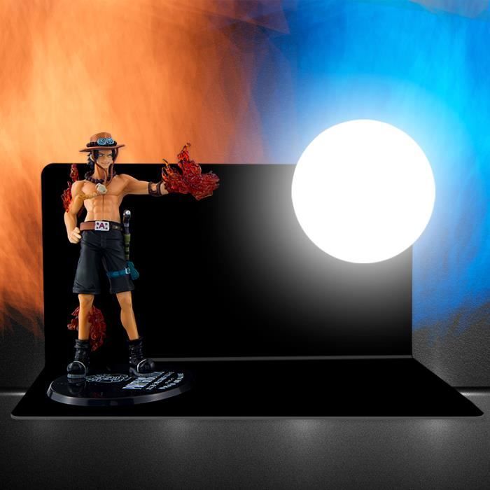 Lampe One Piece Monkey D. Luffy Veilleuse Figurine Lampe de Table LED Lampe de Bureau