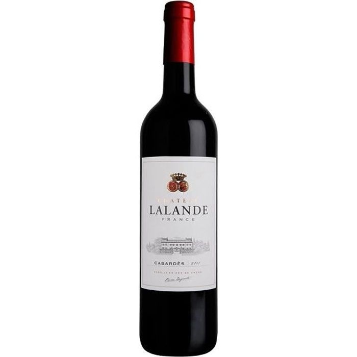 Vin Rouge AOP Cabardès - Château Lalande - caisse de 6 bouteilles de 75 cl