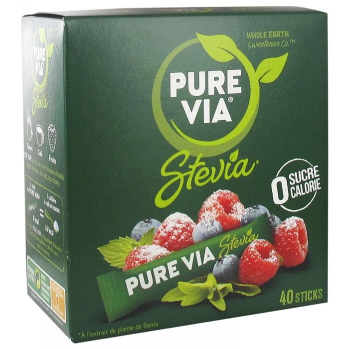 Pure Via Stévia 40 sticks