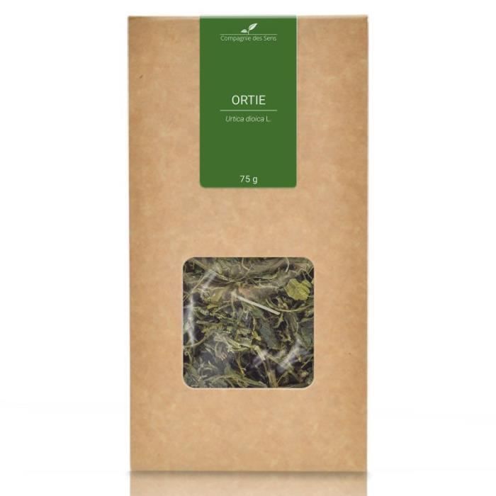 Ortie (Feuilles) BIO - Plante en vrac pour infusion - 75g - Tisane - garantie sans colorants ni conservateurs, 100% BIO