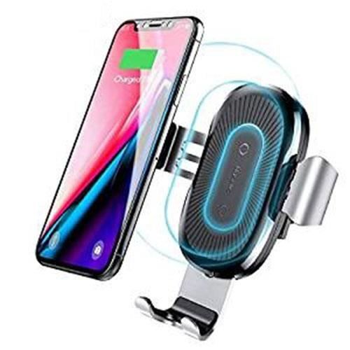 Voiture Rapide Chargeur Induction Gravité Support Mount Air Vent Mount et chargeur pour iPhone X / 8/8 Plus et Qi, Galaxy S8 / S8 +