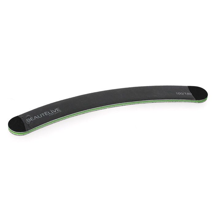 Beautélive, Lime à ongles zèbre banane 2 faces lavables 100/180 - Accessoires manucure