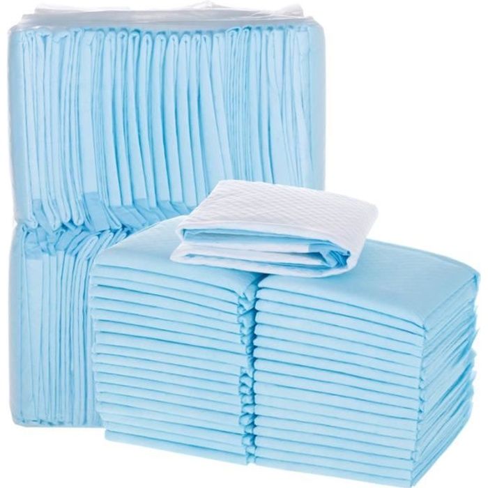 Lot de 100 Tapis Educateurs, Educateur de chien, 33cmX45cm, Hygiénique d’Entraînement, pour Apprentissage de la Propreté