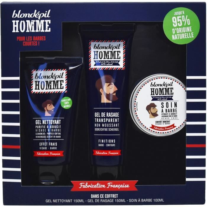 BLONDEPIL HOMME Coffret Barber Naturel Soin
