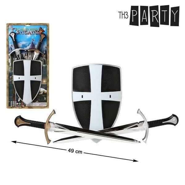 2 Epées avec Bouclier - Accessoires de déguisement chevalier