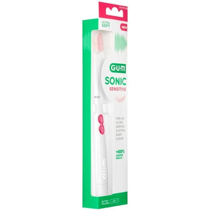 Brosses à Dents-GUM Sonic Sensitive Brosse à Dents Ultra Souple 4101
