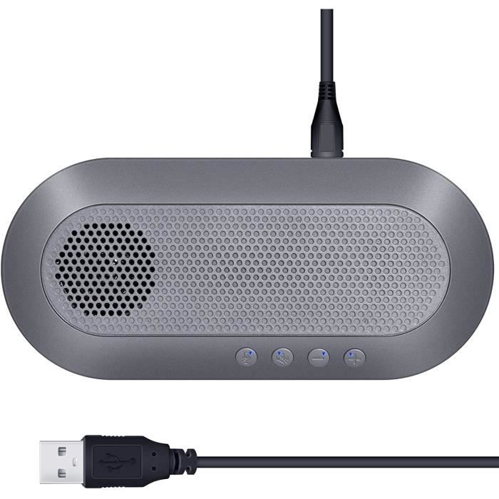 Microphone de Conférence USB Omnidirectionnel G95, Haut-parleur Micro Stéréo Portable pour Ordinateur de réunion PC,Visioconférence