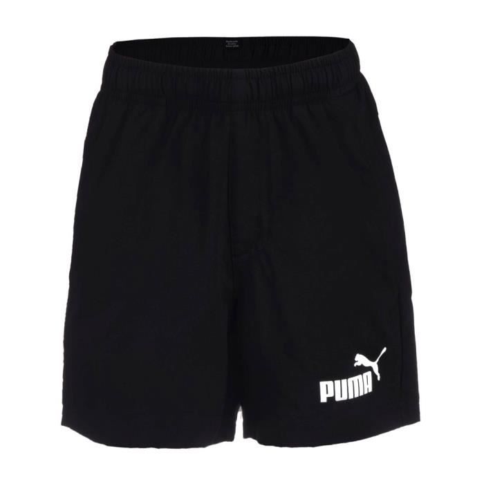 Short de sport d'été pour enfants Puma Essentials Woven, noir