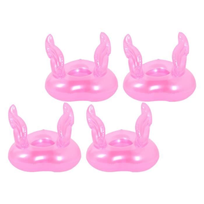 4pcs porte-boisson gonflable adorable roman de piscine de tapis porte accessoire de salle de bain accessoire salle de bain