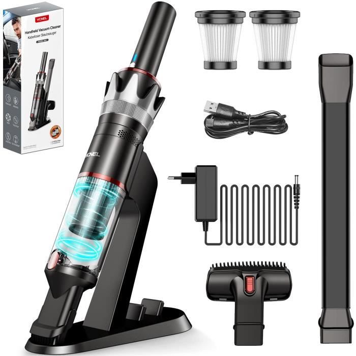 Aspirateur Voiture Puissant, Aspirateur de Table à Main sans Fil, Mini Aspirateur Professionnel, 12000PA, Filtre HEPA, Charge Rapide