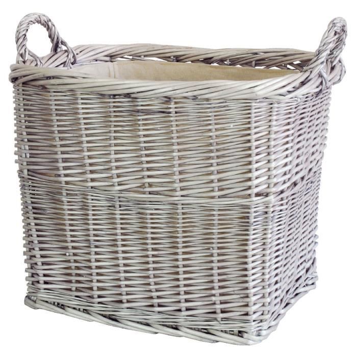 Panier osier PVM - Longueur 60 cm - Largeur 51 cm