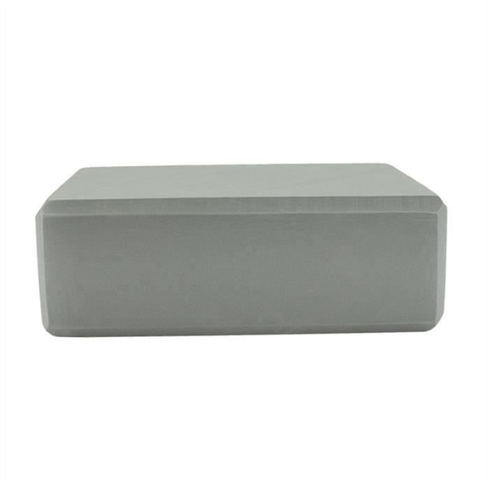 2 PCS Yoga Accessoires Bloc rectangulaire Bloster Coussin oreiller anti-dérapant haute densité en mousse EVA exercice Block (Gris)