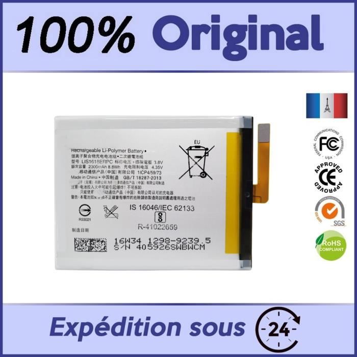 BATTERIE NEUVE 100% ORIGINALE DE MARQUE SONY POUR XPERIA XA / E5 / XPERIA XA1 G3116 G3121 / XA1 2017 -/ LIS1618ERPC