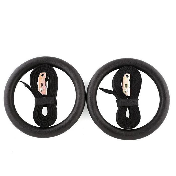 1 PC anneau de gymnastique de fitness Kit pour SANGLE DE MUSCULATION - SANGLE DE SUSPENSION - ANNEAUX DE GYMNASTIQUE