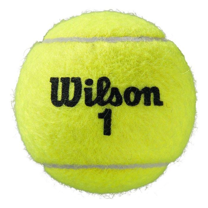 Wilson balles de tennis Roland Garros6 cm caoutchouc jaune 4 pièces