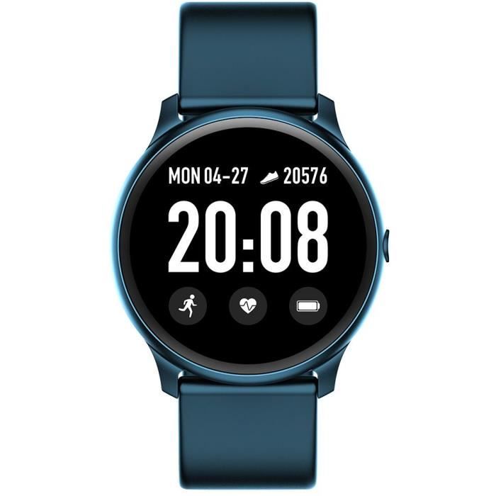 WEE'PLUG Smartfit Montre connectée - Smartwatch élégante - Multisports - Cardio - Bluetooth - Waterproof - Bleu nuit