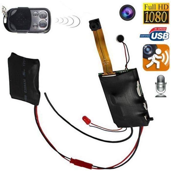 Mini caméra espion HD 1080P télécommandée à dét...