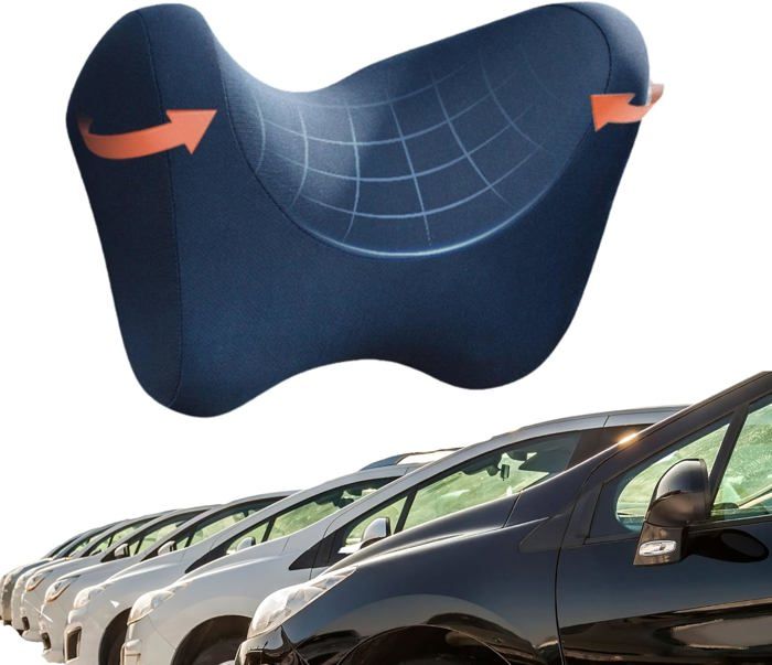 Oreiller Cervical Mémoire De Forme Pour Voiture/avion - Soutien Nuque Ergonomique - Taille ~30x18x24 Cm