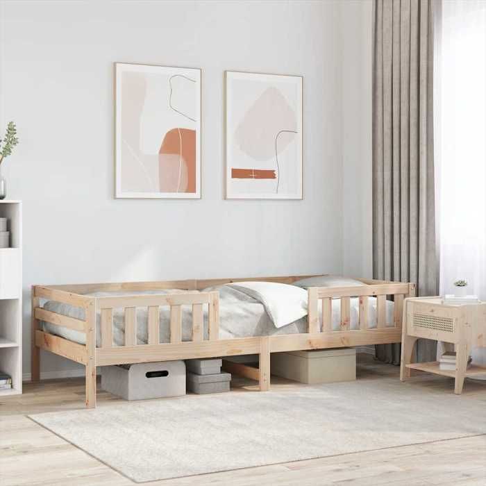 vidaXL Cadre de lit sans matelas 75x190 cm bois de pin massif 846982